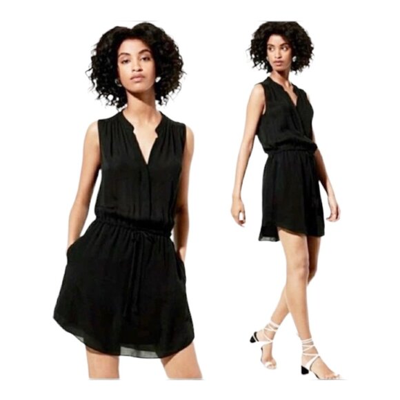 Babaton Aritzia Medium Benedict Sleeveless Waist Tie Mini Dress EUC - Picture 1 of 7